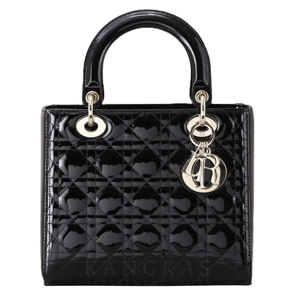 CHRISTIAN DIOR(USED)크리스찬디올 레이디디올 페이던트 미듐 블랙